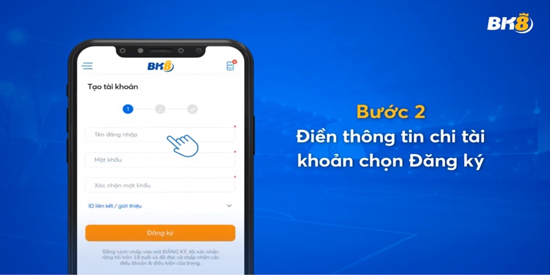 Người dùng cần hoàn tất dữ liệu trên màn hình