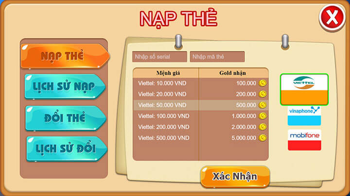 Bắn cá 79 nạp thẻ